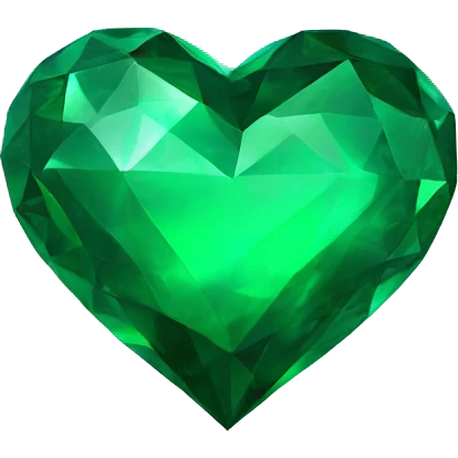 Emerald Green heart emoji