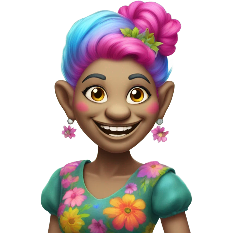 Poppy Trolls emoji