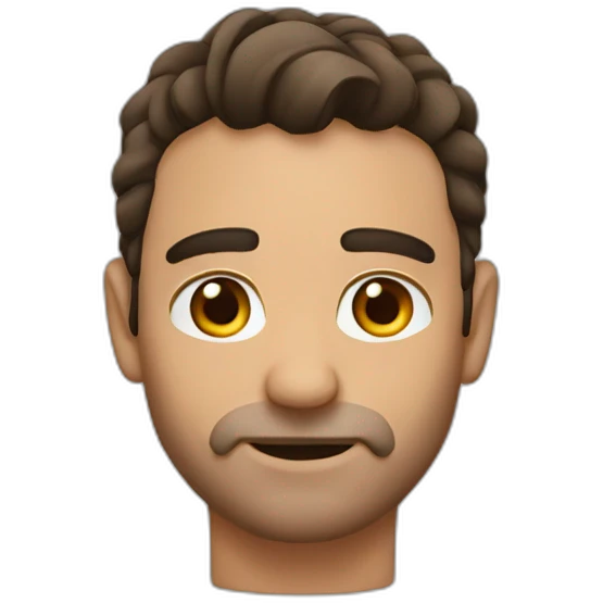 Brow hair Italian guy,covid emoji