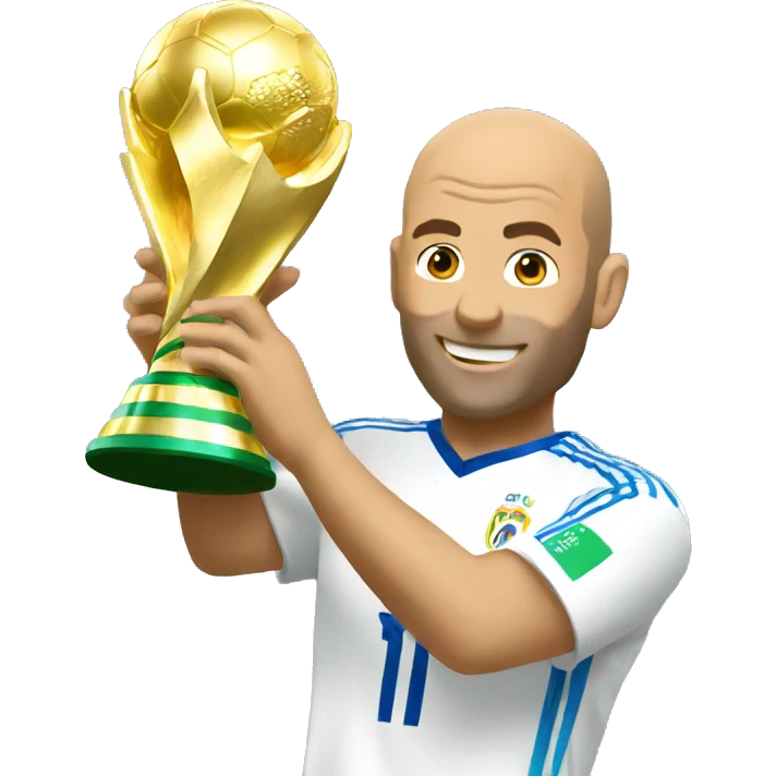 zidane holding world cup emoji