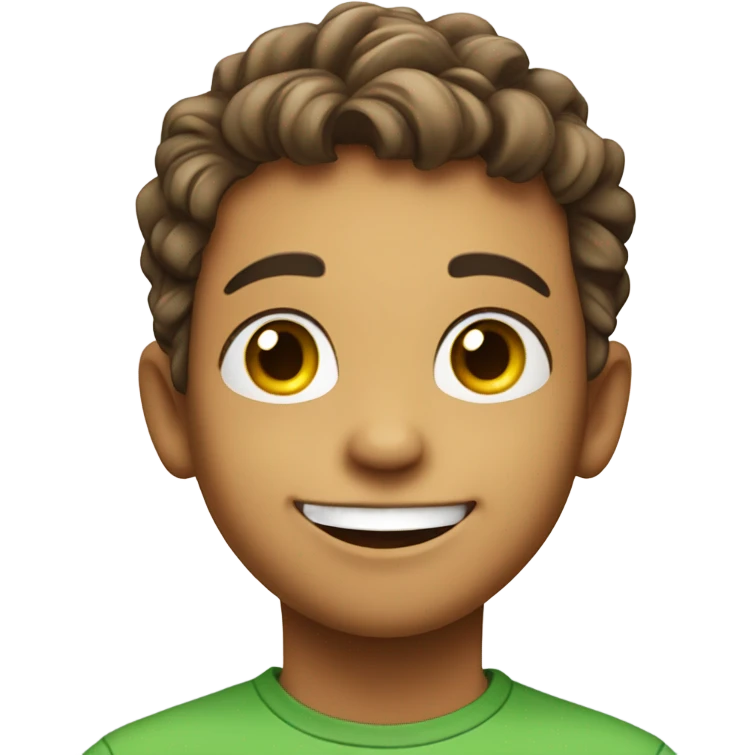 happy boy solo portrait emoji