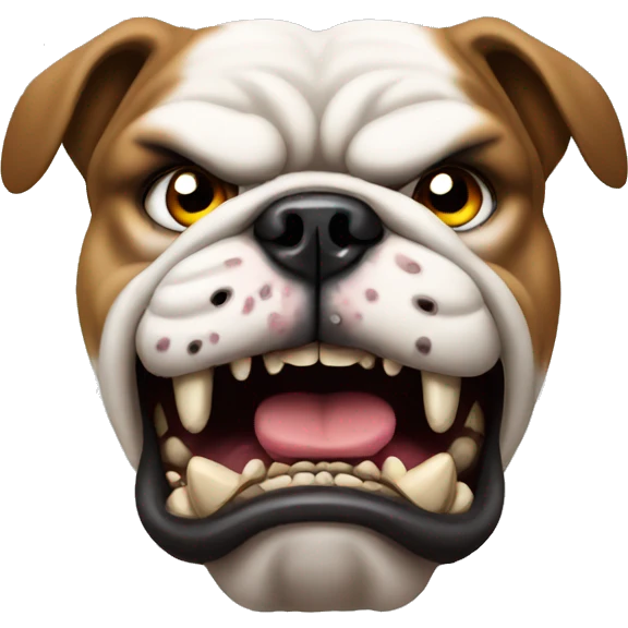 angry bulldog emoji