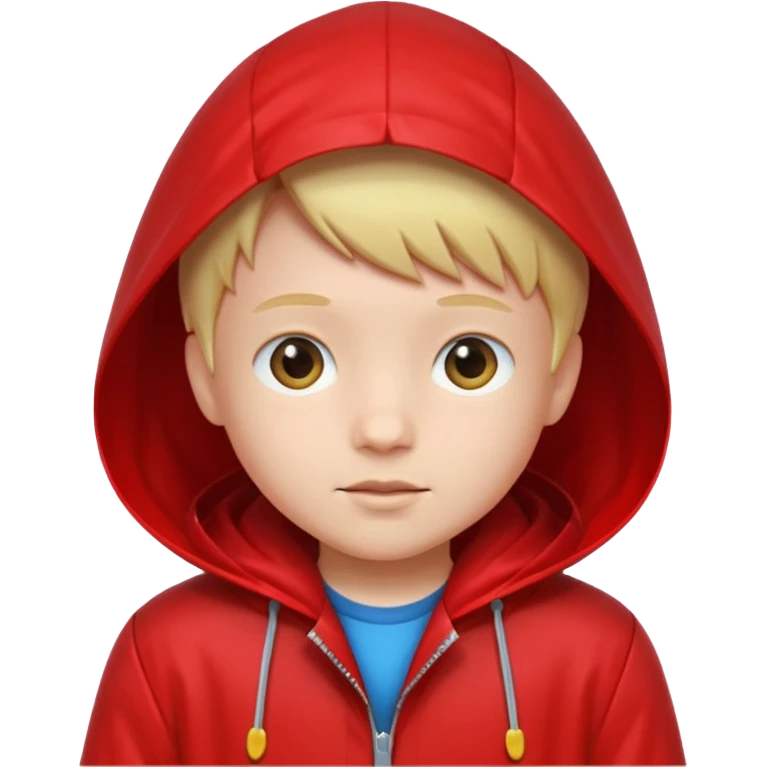 red raincoat Kid emoji