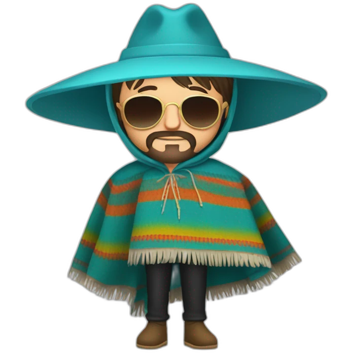 Ringo starr con poncho peruano emoji