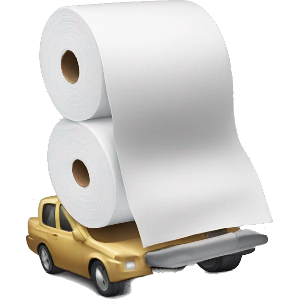 toilet paper car emoji