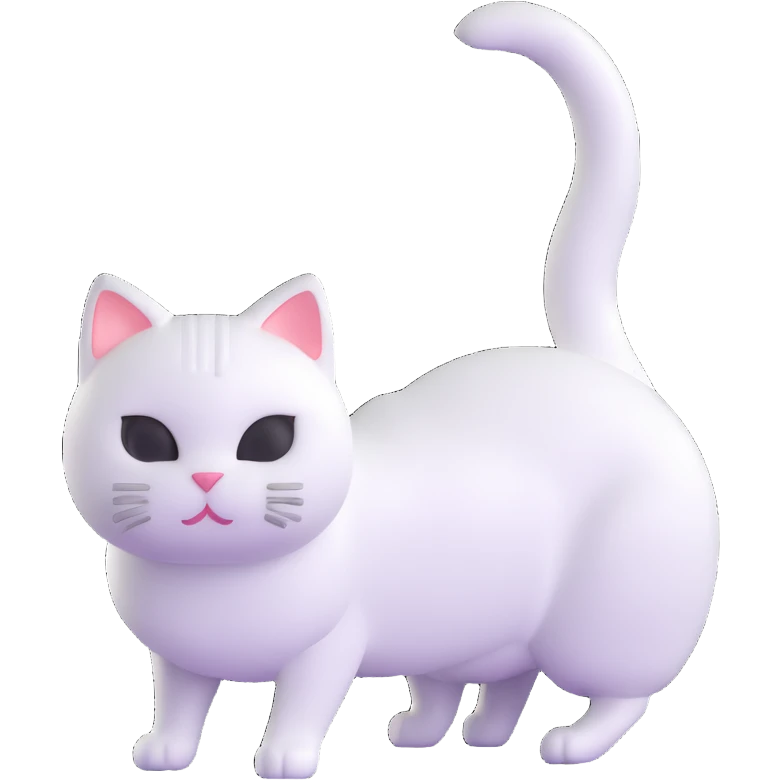 white cat emoji