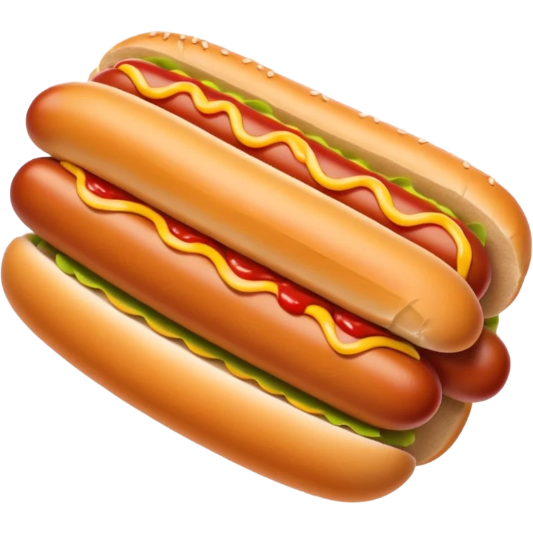 Hot dog with ketchup emoji