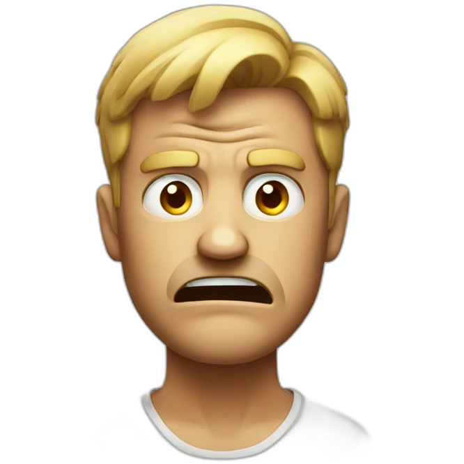 an angry man emoji