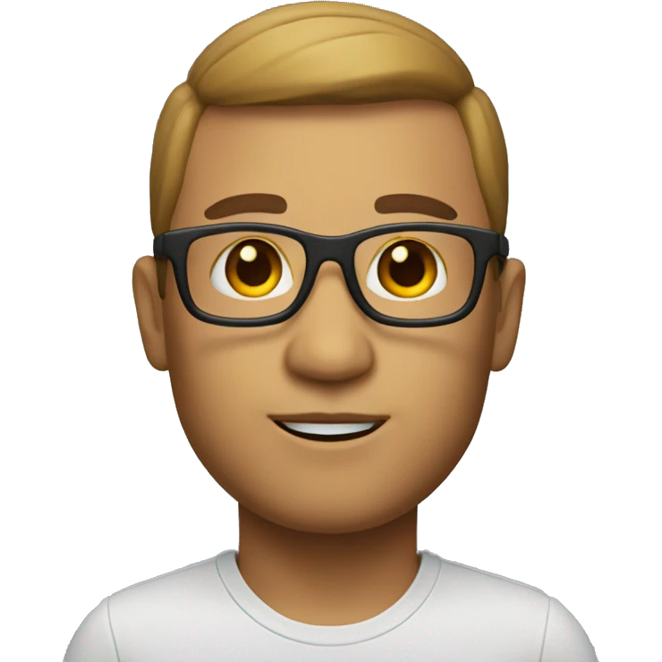 Memoji developer with glasses emoji