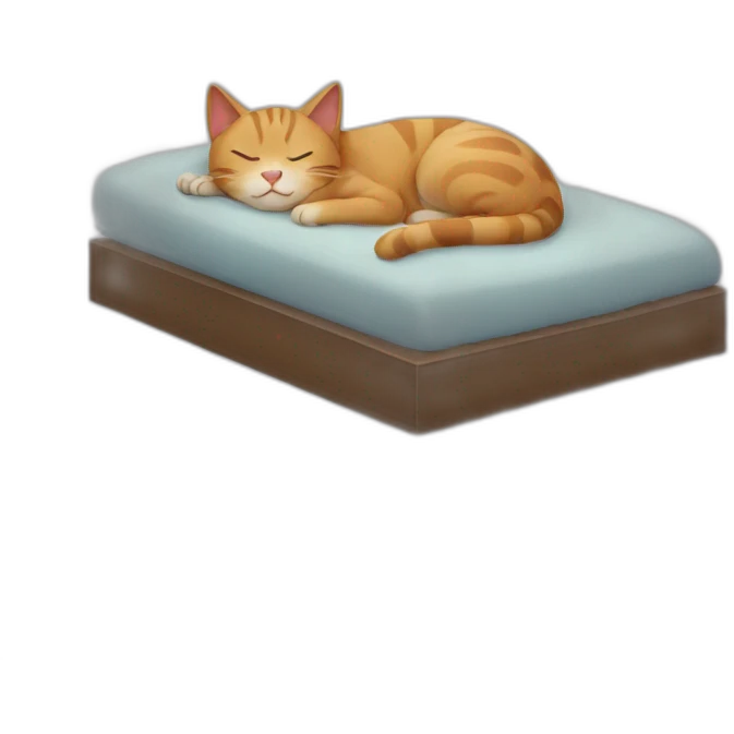 Sleeping cat emoji