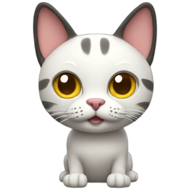3d cat emoji