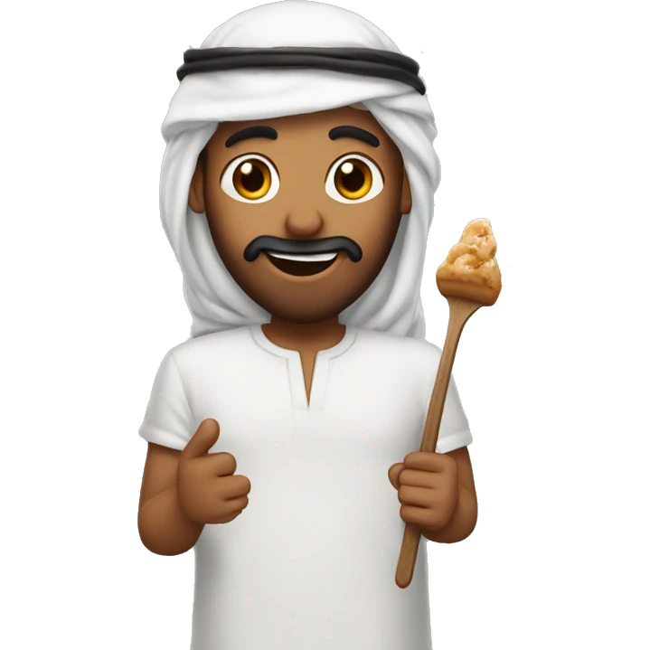 arab eat brown glace  emoji