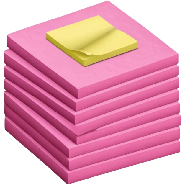 pink post-it notes emoji