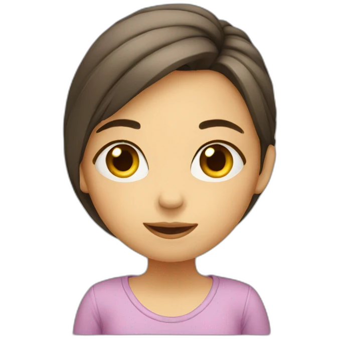 girl shy emoji