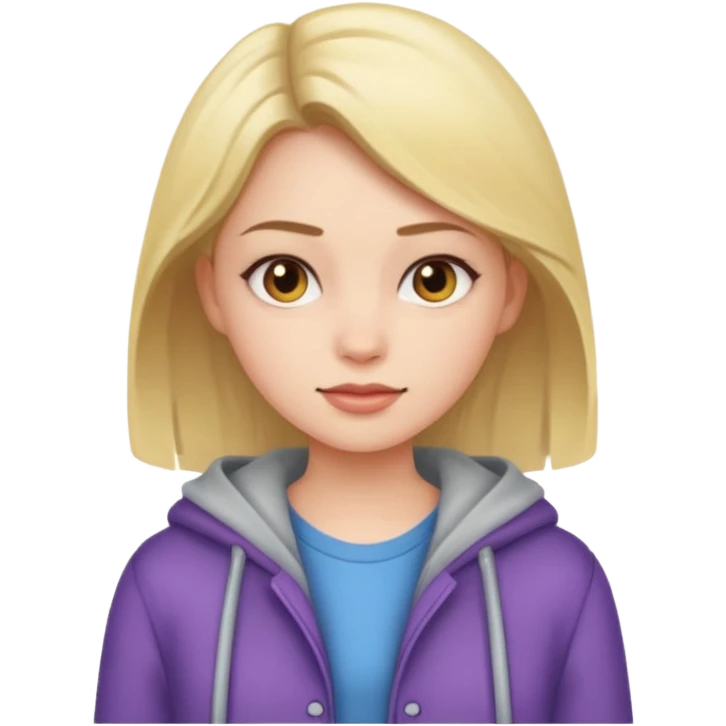 Girl with clothes on emoji