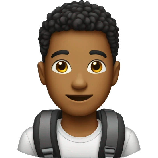 high school bag kid emoji