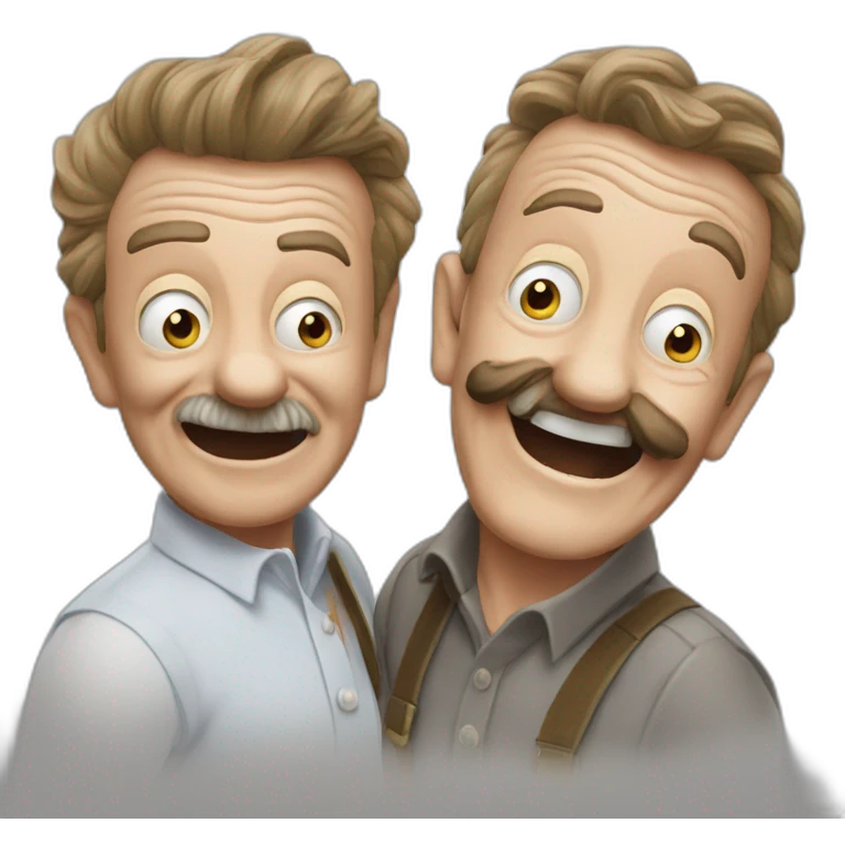 Chuckle Brothers mud fight party emoji