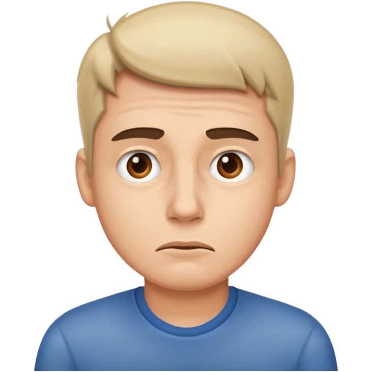 Guy being bored emoji