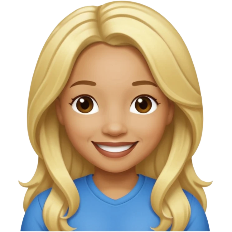 Tameka "Tiny" Cottle with blonde long hair emoji