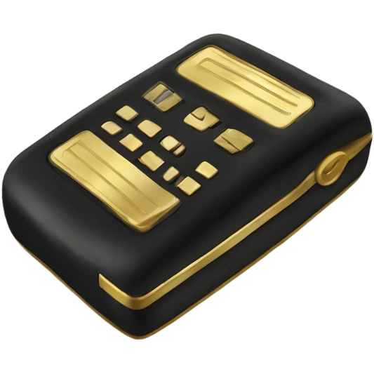 Gold pager emoji