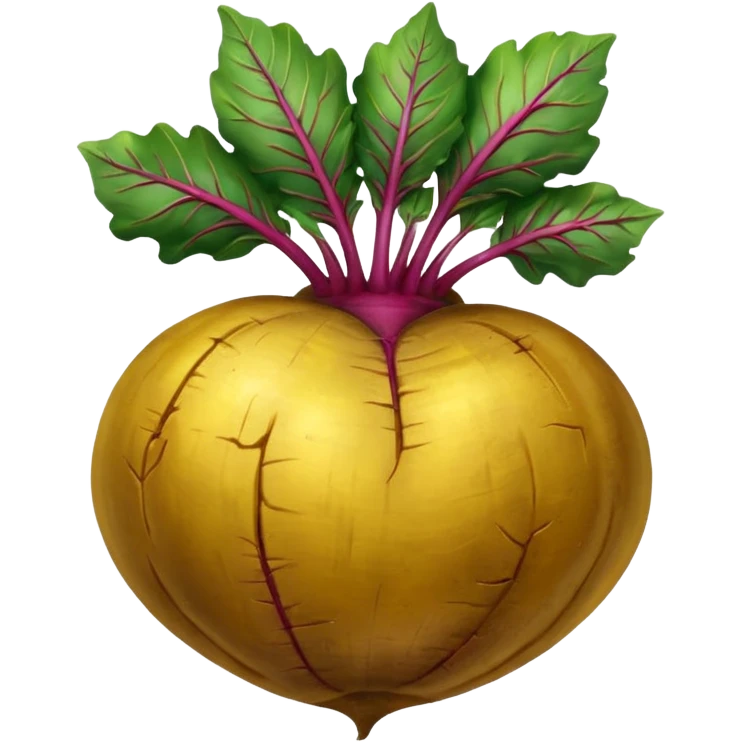 Gold beetroot emoji  emoji