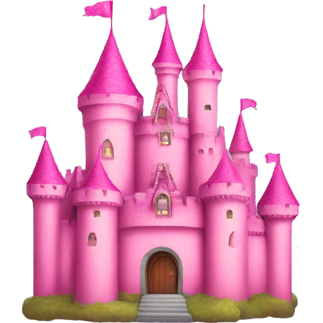 Pink castle emoji