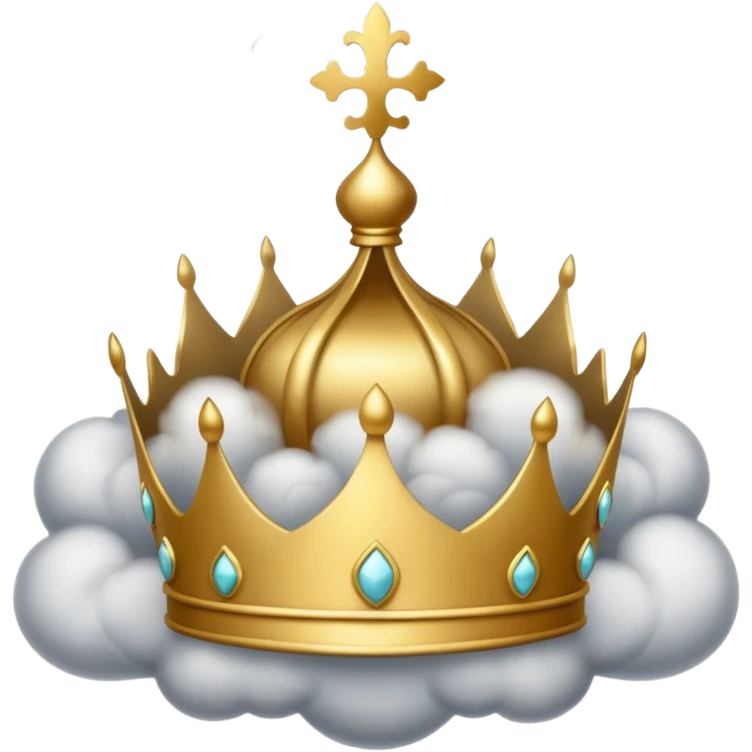 Put this 👑 on top  of 😶‍🌫️ emoji
