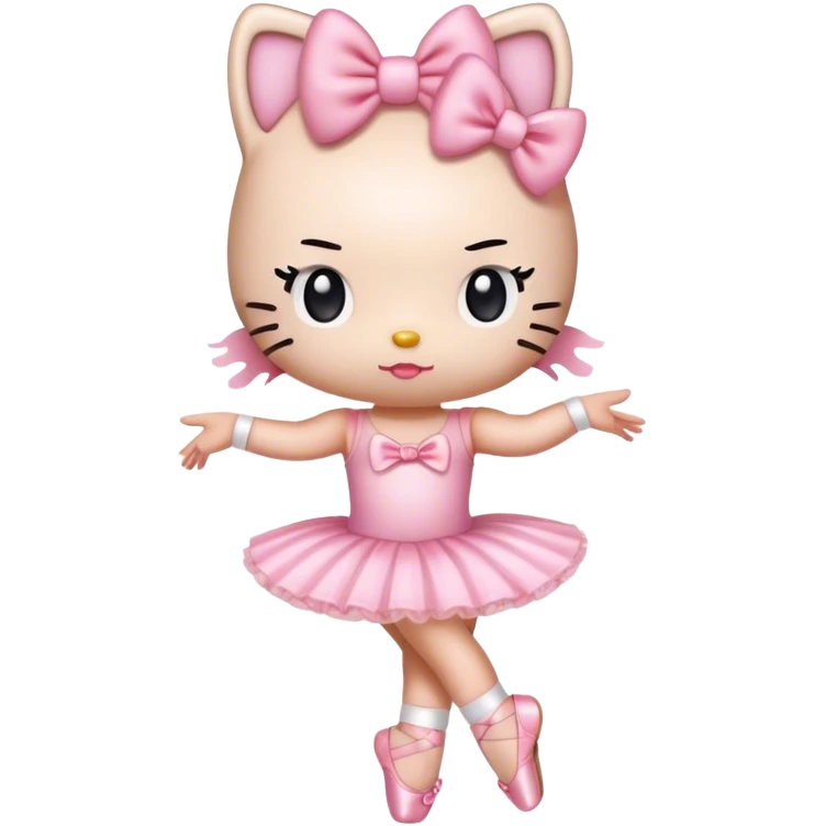Hello kitty+🩰+🎀 emoji
