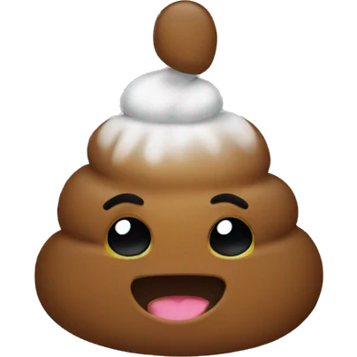 Poo hat  emoji