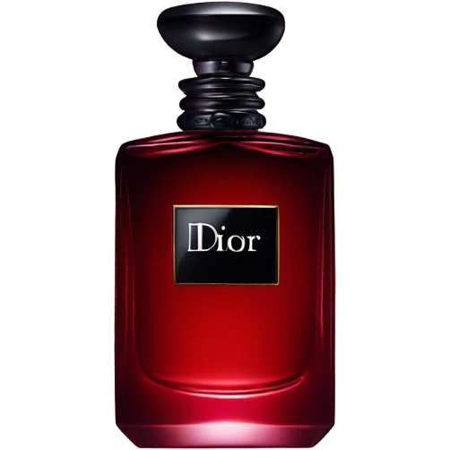 Dark red Dior parfum  emoji