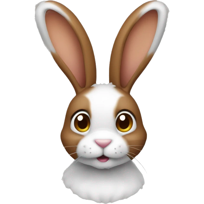 Lapin avec les oreilles tombante qui est de couleur marron sans aucune autre couleur  emoji