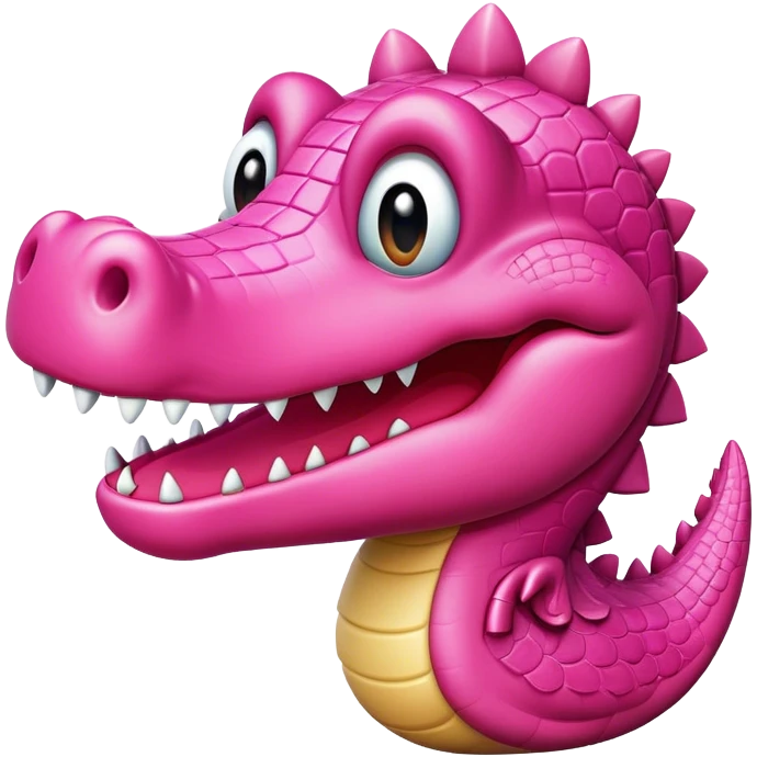 Changer moi la couleur de cette emoji en rose « 🐊 » emoji