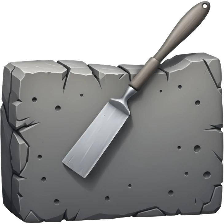 A primitive stone scraper with rough cutting surface.






 emoji