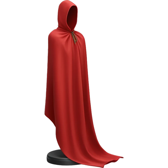 faceless mannequin flapping red cape emoji