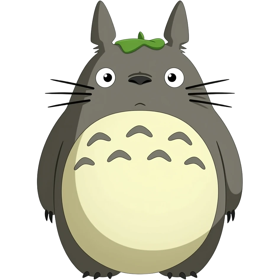 totoro from my neighbor totoro emoji style emoji