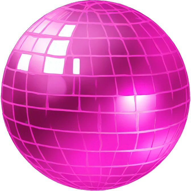 Pink mirrorball emoji