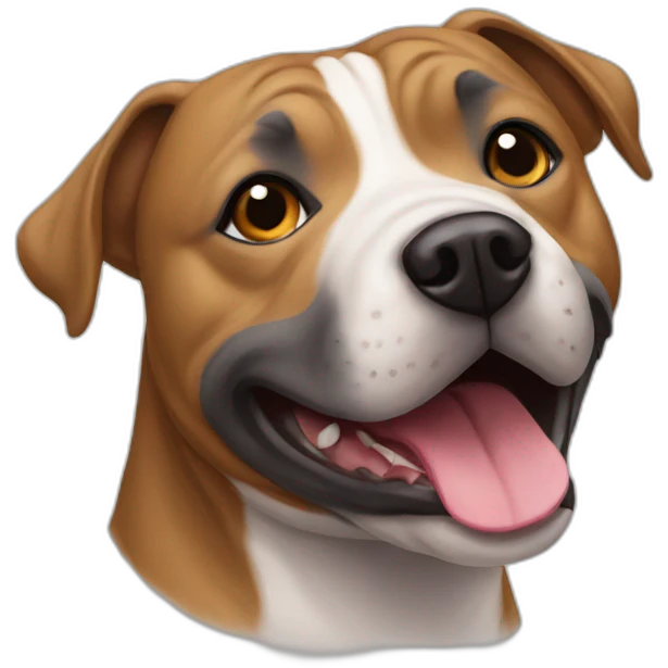 Chien staffy emoji