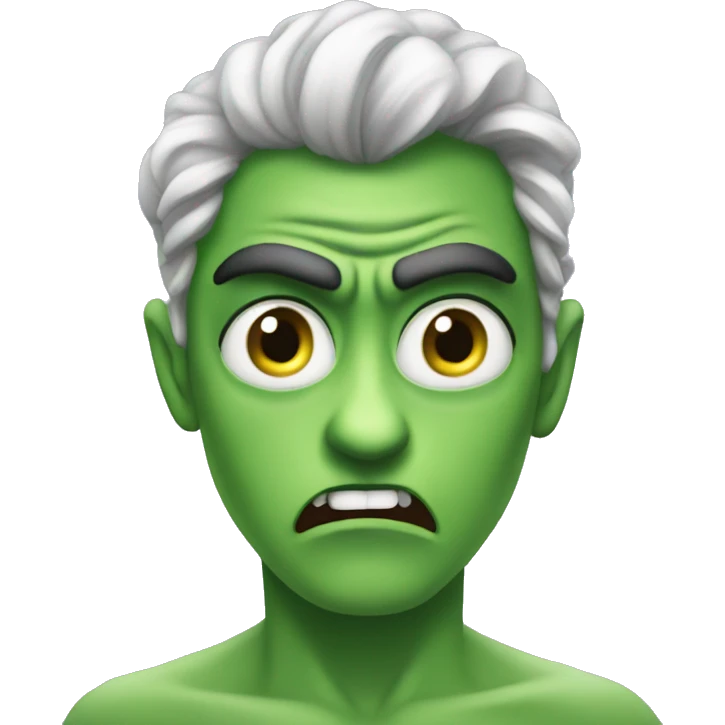 Jealousy- green eyed monster emoji