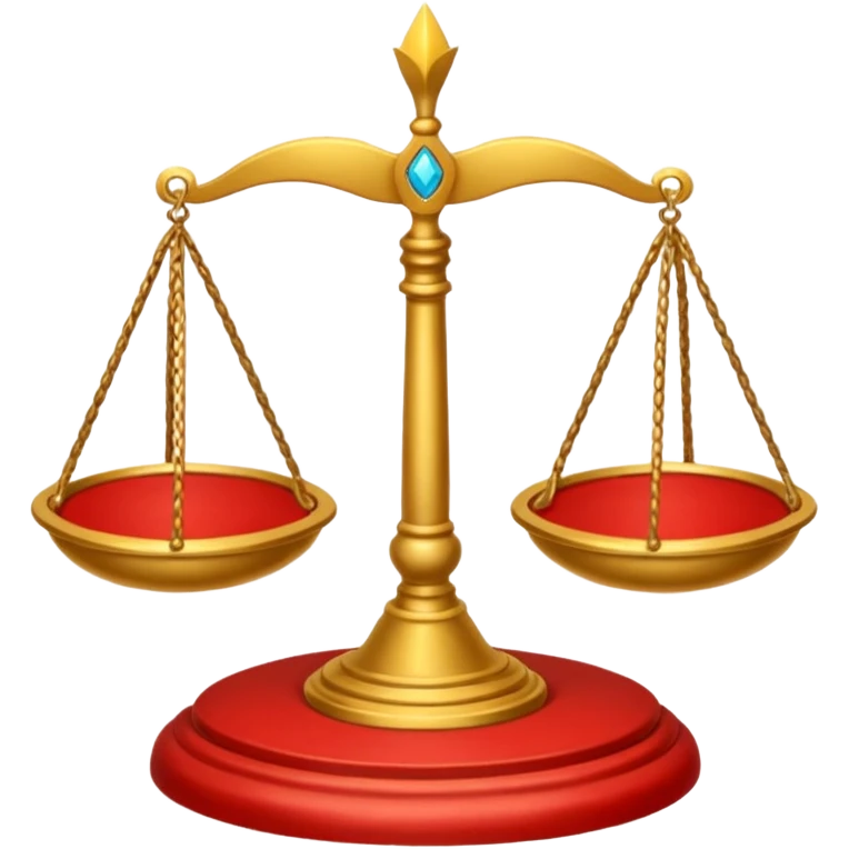 Create a casting sigil inspired by the wizard101 balance school using base color sand and trim color red. A golden scale in the middle as a focus  emoji