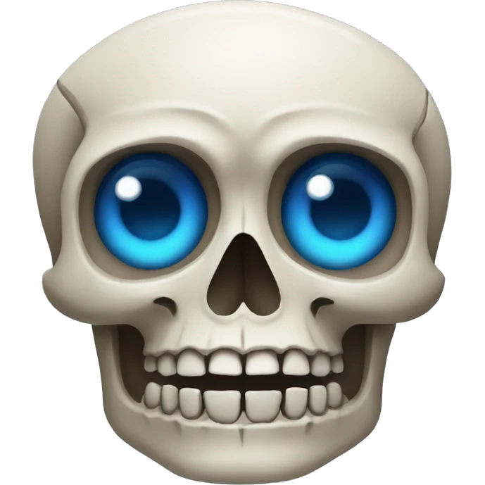 skull Totem with blue eyes emoji