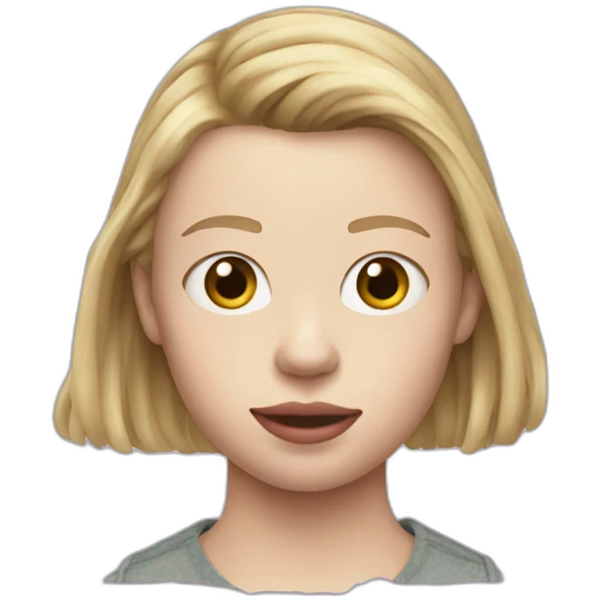 blonde Mia Goth emoji