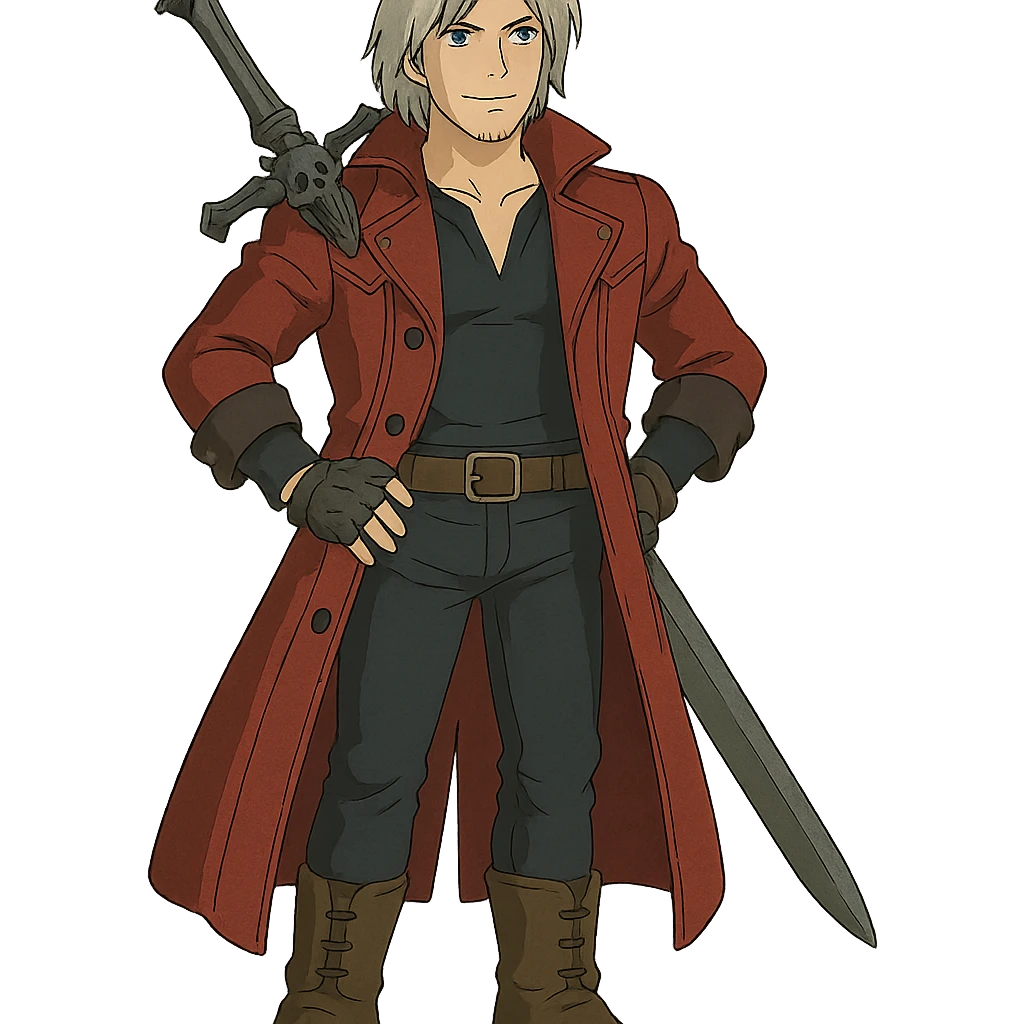 Dante Sparda from Devil May Cry emoji