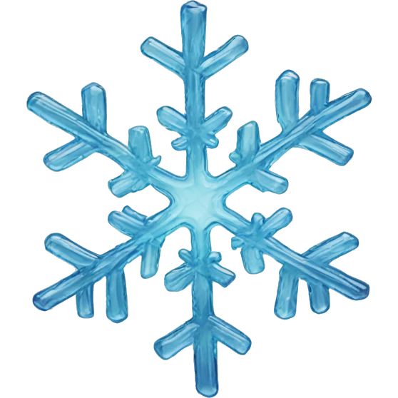 snowflake made of glass emoji