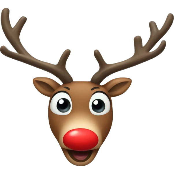 Red Nosed Reindeer emoji