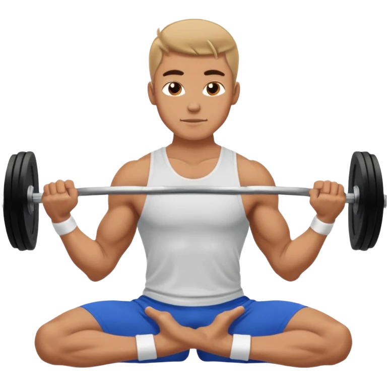 man doing Russian twist emoji