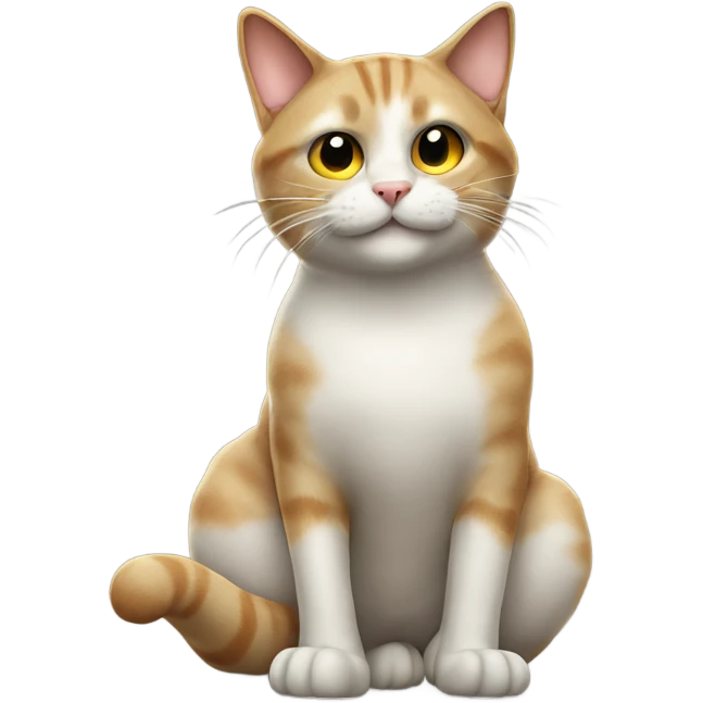 Cat mooning the camera emoji