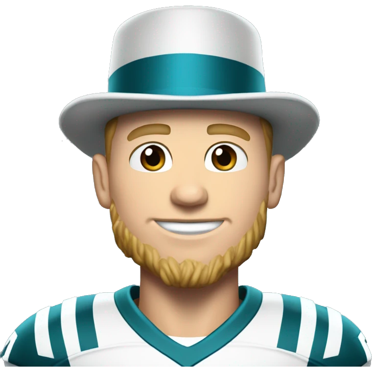 christian mccafrey with tophat emoji
