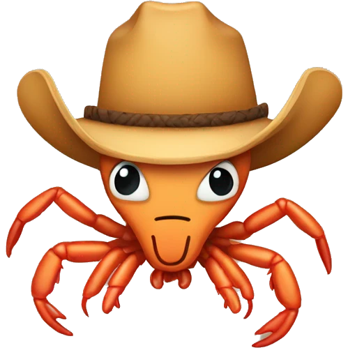 Cowboy shrimp  emoji