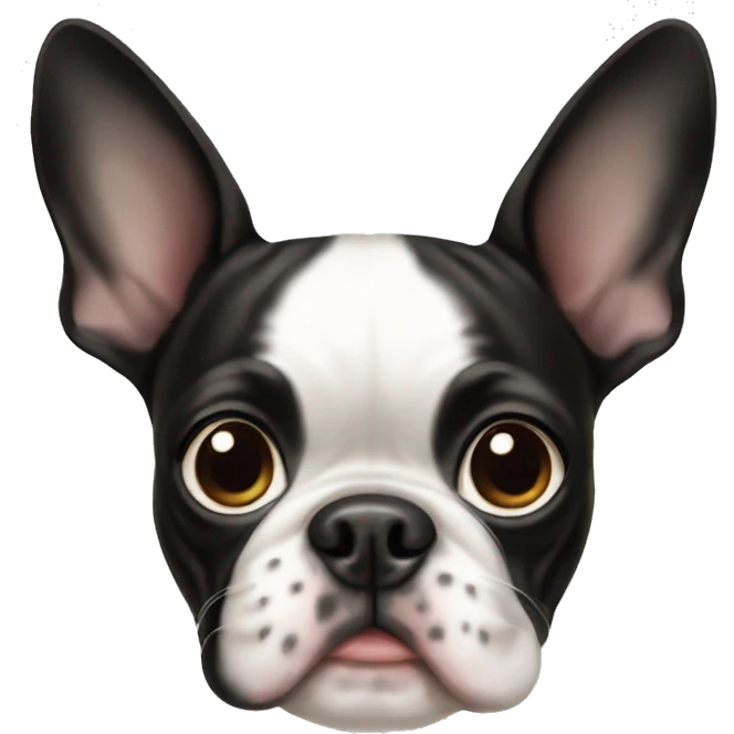 A boston terrier emoji