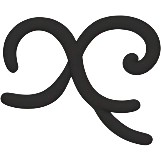 cursive font saying ‘sigma’ emoji